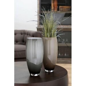 FINK AFRICA Beigefarbene Glasvase - 40cm Hoch, 18cm Durchmesser - Dekorativ FINK AFRICA Beigefarbene Glasvase - 40cm Hoch, 18cm Durchmesser - Dekorativ