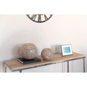 FINK - DARIA - taupe - H15cm Ø17cm - Kerzenhalter FINK - DARIA - taupe - H15cm Ø17cm - Kerzenhalter