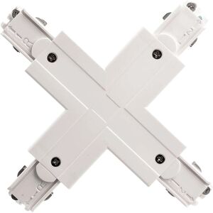 Deko-Light D Line Power Track Corner X-Verbinder - Weiß - Lichtsystem-Connector Deko-Light D Line Power Track Corner X-Verbinder - Weiß - Lichtsystem-Connector
