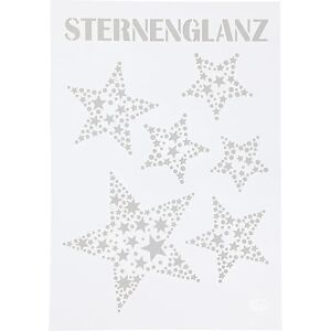 Pochoir Étoiles en Plastique Blanc 26976 de Viva Decor - Pochoir - Publicité Pochoir Étoiles en Plastique Blanc 26976 de Viva Decor - Pochoir - Publicité