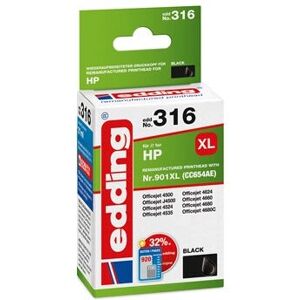 Edding EDD-316 blækpatrone - Sort - Kompatibel med HP 901XL Edding EDD-316 blækpatrone - Sort - Kompatibel med HP 901XL