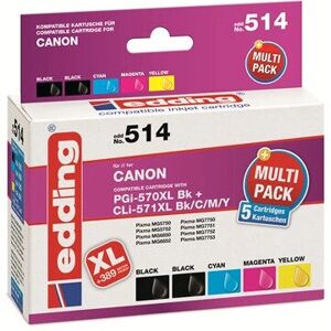 Cartouche d'encre Edding EDD-514 - Pack multiple - Couleurs compatibles Cartouche d'encre Edding EDD-514 - Pack multiple - Couleurs compatibles