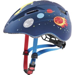 Uvex Kid 2 CC Donkerblauw Rocket Mat Fietshelm - Kind Uvex Kid 2 CC Donkerblauw Rocket Mat Fietshelm - Kind
