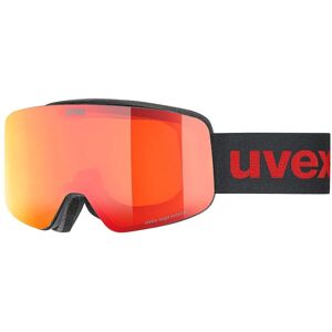 Sci goggles Uvex pwdr FM - nero opaco / specchio rosso Sci goggles Uvex pwdr FM - nero opaco / specchio rosso