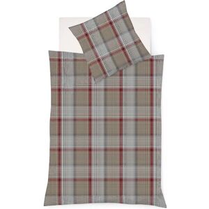 FLEURESSE Lech 4385 Rote Flanell-Bettwäsche - Bettwäsche-Set FLEURESSE Lech 4385 Rote Flanell-Bettwäsche - Bettwäsche-Set