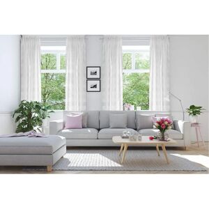 HOMING Lena Halbtransparente Weiße Moderne Gardine - Vorhang HOMING Lena Halbtransparente Weiße Moderne Gardine - Vorhang