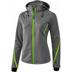 ERIMA Softshell Jacket - Female - Grau Melange/Green Gecko - Size 34 - Softshell jacket ERIMA Softshell Jacket - Female - Grau Melange/Green Gecko - Size 34 - Softshell jacket