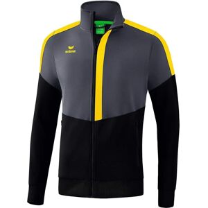 ERIMA Unisex Kindertrainingsjacke - Sportief, Grijs/Zwart/Geel ERIMA Unisex Kindertrainingsjacke - Sportief, Grijs/Zwart/Geel