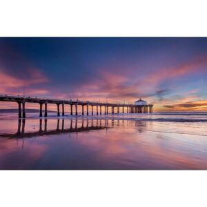 PAPERMOON Pier at Sunset - Vliestapete 3,5m x 2,6m PAPERMOON Pier at Sunset - Vliestapete 3,5m x 2,6m