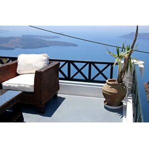 PAPERMOON Santorini Inselblick Fototapete - Wandtapete PAPERMOON Santorini Inselblick Fototapete - Wandtapete