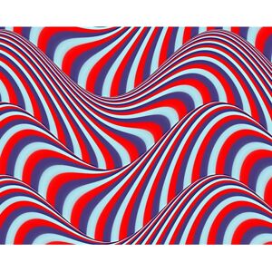 PAPERMOON Hochwertige Digital Vlies Tapete - Op Art Fließende Streifen PAPERMOON Hochwertige Digital Vlies Tapete - Op Art Fließende Streifen
