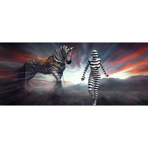 PAPERMOON Surreale Zebrafrau Wandbild - Tapete PAPERMOON Surreale Zebrafrau Wandbild - Tapete
