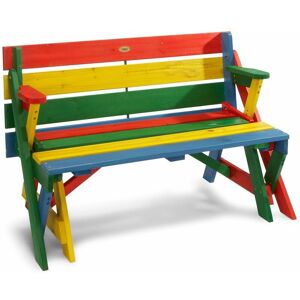 HABAU 687 - Picknickset met Tafel en Banken - Multicolor HABAU 687 - Picknickset met Tafel en Banken - Multicolor