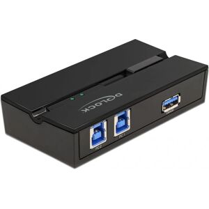 Delock USB-Schalter - Teilt 1 USB 3.0 Gerät - Wandmontage Delock USB-Schalter - Teilt 1 USB 3.0 Gerät - Wandmontage
