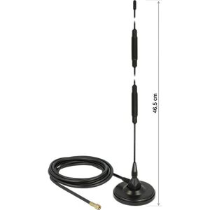 DeLOCK 12428 - Antenne réseau - 7 dBi - SMA - Noir - Publicité DeLOCK 12428 - Antenne réseau - 7 dBi - SMA - Noir - Publicité