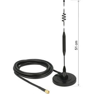 Antena de red DeLOCK 12429 - Omnidireccional, 6 dBi, SMA, Negro Antena de red DeLOCK 12429 - Omnidireccional, 6 dBi, SMA, Negro