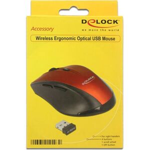 Souris optique sans fil DeLOCK 12493 - Droite, 1600 DPI Souris optique sans fil DeLOCK 12493 - Droite, 1600 DPI