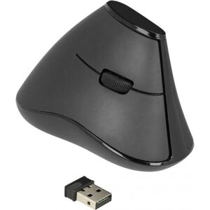DeLOCK Ergonomischer Maus - 2,4 GHz Wireless - 1000 DPI - Rechtshänder - Schwarz - Büro DeLOCK Ergonomischer Maus - 2,4 GHz Wireless - 1000 DPI - Rechtshänder - Schwarz - Büro
