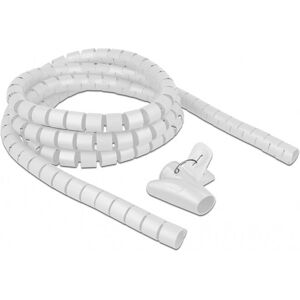DeLOCK Kabelzubehör - Spiral Schlauch mit Zugwerkzeug - 2,5m - Weiß DeLOCK Kabelzubehör - Spiral Schlauch mit Zugwerkzeug - 2,5m - Weiß