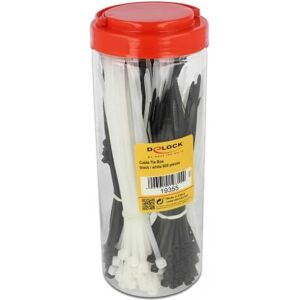 DeLock Kabelbinder, schwarz/weiß - Kabelbinder Set DeLock Kabelbinder, schwarz/weiß - Kabelbinder Set