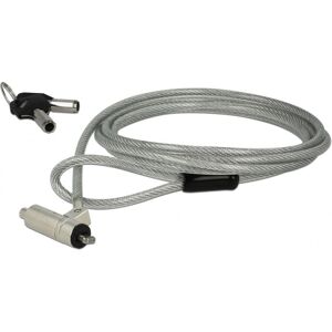 Navilock 20654 Kabelslot - Zilver, 1,8 m, Laptopbeveiliging Navilock 20654 Kabelslot - Zilver, 1,8 m, Laptopbeveiliging