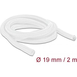 Delock 20700 Cable Sleeve - Self-Closing, 2m, White - Cable Sleeve Delock 20700 Cable Sleeve - Self-Closing, 2m, White - Cable Sleeve