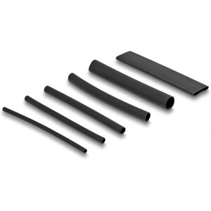 DeLOCK Schrumpfschlauch - 122 Stück, 3:1 Ratio - Schwarz DeLOCK Schrumpfschlauch - 122 Stück, 3:1 Ratio - Schwarz