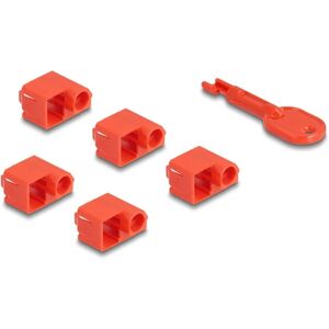 DeLock RJ45 Port Blocker Set - RJ45 Stecker Schutz - Rot DeLock RJ45 Port Blocker Set - RJ45 Stecker Schutz - Rot
