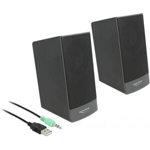 DeLOCK 27001 Schwarzer Kabel Stereo 2.0 Lautsprecher DeLOCK 27001 Schwarzer Kabel Stereo 2.0 Lautsprecher