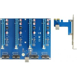 Tarjeta de interfaz DeLOCK 41427 - PCIe USB 3.2 Gen 1, Hasta 4 GPU Tarjeta de interfaz DeLOCK 41427 - PCIe USB 3.2 Gen 1, Hasta 4 GPU