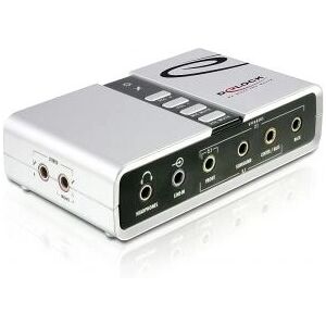 DeLOCK USB Sound Box 7.1 - 7.1 Kanäle - Unterstützt USB 2.0, optischen S/PDIF, 48kHz DeLOCK USB Sound Box 7.1 - 7.1 Kanäle - Unterstützt USB 2.0, optischen S/PDIF, 48kHz