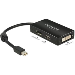 DeLOCK 62623 - Mini-DisplayPort, HDMI, DVI Adapter Schwarz DeLOCK 62623 - Mini-DisplayPort, HDMI, DVI Adapter Schwarz