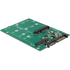 Carte d'interface Delock - Convertisseur M.2 & mSATA - SATA interne 22 broches Carte d'interface Delock - Convertisseur M.2 & mSATA - SATA interne 22 broches