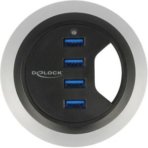 DeLOCK 62868 Hub USB - 4 Porturi, Negru DeLOCK 62868 Hub USB - 4 Porturi, Negru