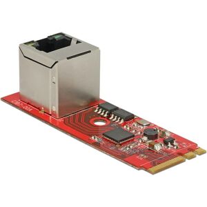 Carte Réseau DeLOCK 62949 - Ethernet Gigabit - M.2 A+E - Rouge Carte Réseau DeLOCK 62949 - Ethernet Gigabit - M.2 A+E - Rouge