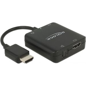 DeLock HDMI Video Adapter - 4K 60Hz, Audio Extractor - Schwarz DeLock HDMI Video Adapter - 4K 60Hz, Audio Extractor - Schwarz