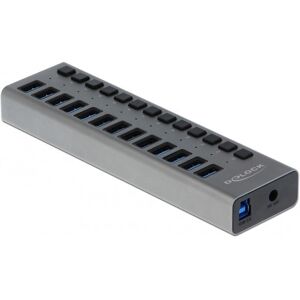 DeLOCK 63738 USB-Hub Grau - 13 Ports, USB 3.2 Gen 1 DeLOCK 63738 USB-Hub Grau - 13 Ports, USB 3.2 Gen 1