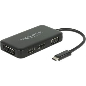 DeLOCK 63929 USB-C Adapter - HDMI/DVI/DisplayPort/VGA - Schwarz DeLOCK 63929 USB-C Adapter - HDMI/DVI/DisplayPort/VGA - Schwarz