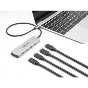 Hub de interfață DeLOCK 64231 - 10 Gbps, 4 x USB Type-C, Gri Hub de interfață DeLOCK 64231 - 10 Gbps, 4 x USB Type-C, Gri