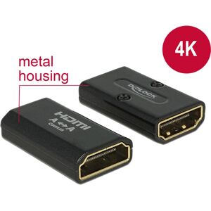 DeLOCK HDMI-Adapter - 4K, Ethernet, Metallgehäuse - HDMI Buchse DeLOCK HDMI-Adapter - 4K, Ethernet, Metallgehäuse - HDMI Buchse