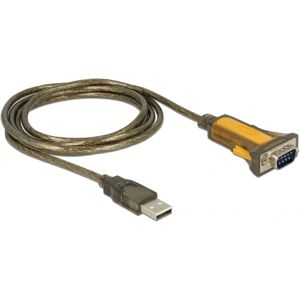 DeLOCK USB 2.0 RS-232 Serial Adapter - 1.5m - Black/Yellow DeLOCK USB 2.0 RS-232 Serial Adapter - 1.5m - Black/Yellow
