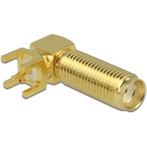 Connecteur SMA 90° PCB DeLOCK - Filetage 16mm - 50 Ohm Connecteur SMA 90° PCB DeLOCK - Filetage 16mm - 50 Ohm
