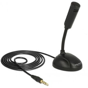 DeLOCK Microphone - Black - Omnidirectional - 3.5mm Jack - 1.7m - Product Type Microphone DeLOCK Microphone - Black - Omnidirectional - 3.5mm Jack - 1.7m - Product Type Microphone