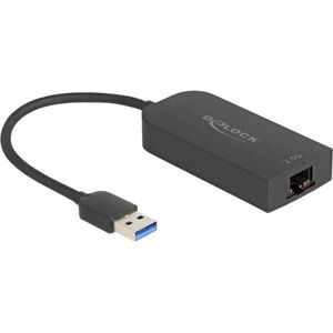 DeLOCK 66045 USB LAN-adapter - 2,5 Gbps - Sort DeLOCK 66045 USB LAN-adapter - 2,5 Gbps - Sort