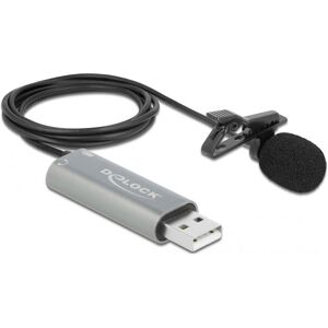 DeLOCK 66638 Microphone - Omnidirectional, USB Lavalier, 24-bit/192kHz DeLOCK 66638 Microphone - Omnidirectional, USB Lavalier, 24-bit/192kHz