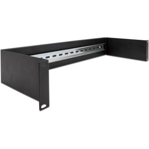 DeLOCK 66884 Kabelorganisator Rack - 19'' 1U Zwart DeLOCK 66884 Kabelorganisator Rack - 19'' 1U Zwart