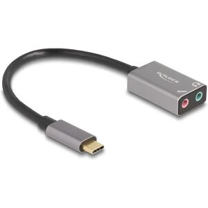 DeLOCK 67071 External USB-C Audio Card - Gray - Sound Interface DeLOCK 67071 External USB-C Audio Card - Gray - Sound Interface