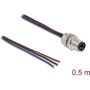 DeLOCK M8 3 Pin Sensor Cable - IP67 - Black DeLOCK M8 3 Pin Sensor Cable - IP67 - Black
