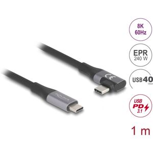 DeLOCK USB-Kabel 1m Schwarz - USB 4.0 Thunderbolt 3 40Gbps DeLOCK USB-Kabel 1m Schwarz - USB 4.0 Thunderbolt 3 40Gbps