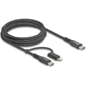 DeLOCK 81171 USB Kabel - 2 m - Schwarz - Daten & Schnellladen DeLOCK 81171 USB Kabel - 2 m - Schwarz - Daten & Schnellladen